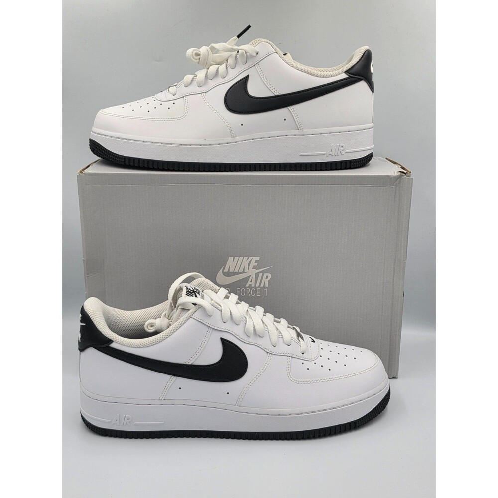 Nike Air Force 1 07 White Black FQ4296 101 Men 12.5 Women 14 NIB